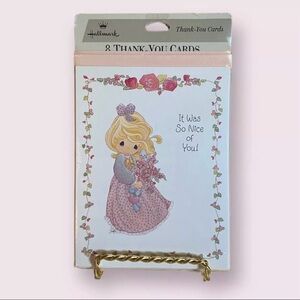 Vintage 90s Precious Moments Thank-You Cards New in Packaging Hallmark Pastel